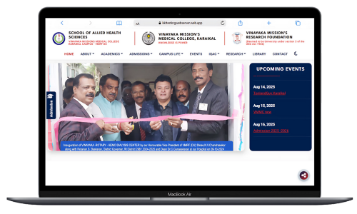 College website design for SAHS
