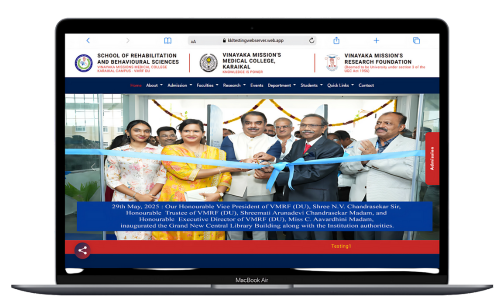 College website design for SRBS