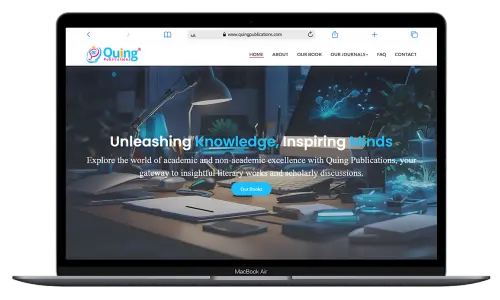 Corporate website design for Quing company