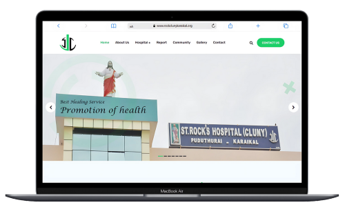 Hospital website design for Cluny Hospital Karaikal