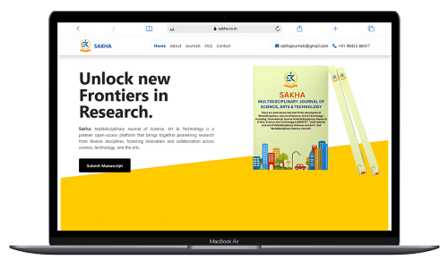 Research institute website design for Sakha