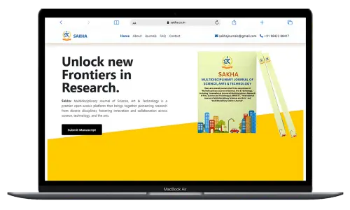 Research institute website design for Sakha