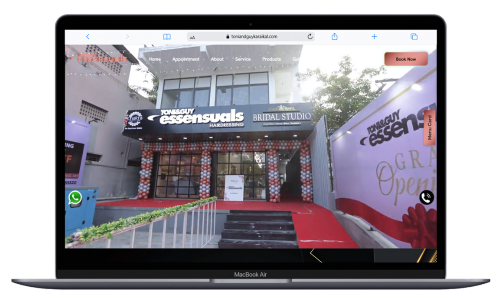 Salon website design for Toni & Guy