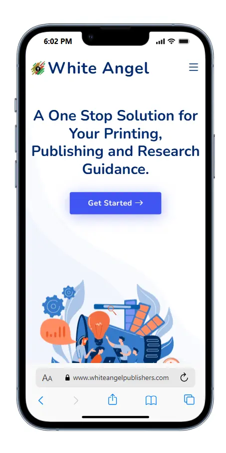 Mobile responsive publishing company website design for White Angels
