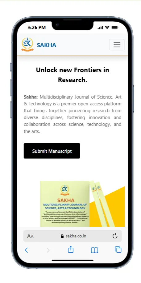 Mobile responsive research institute website design for Sakha